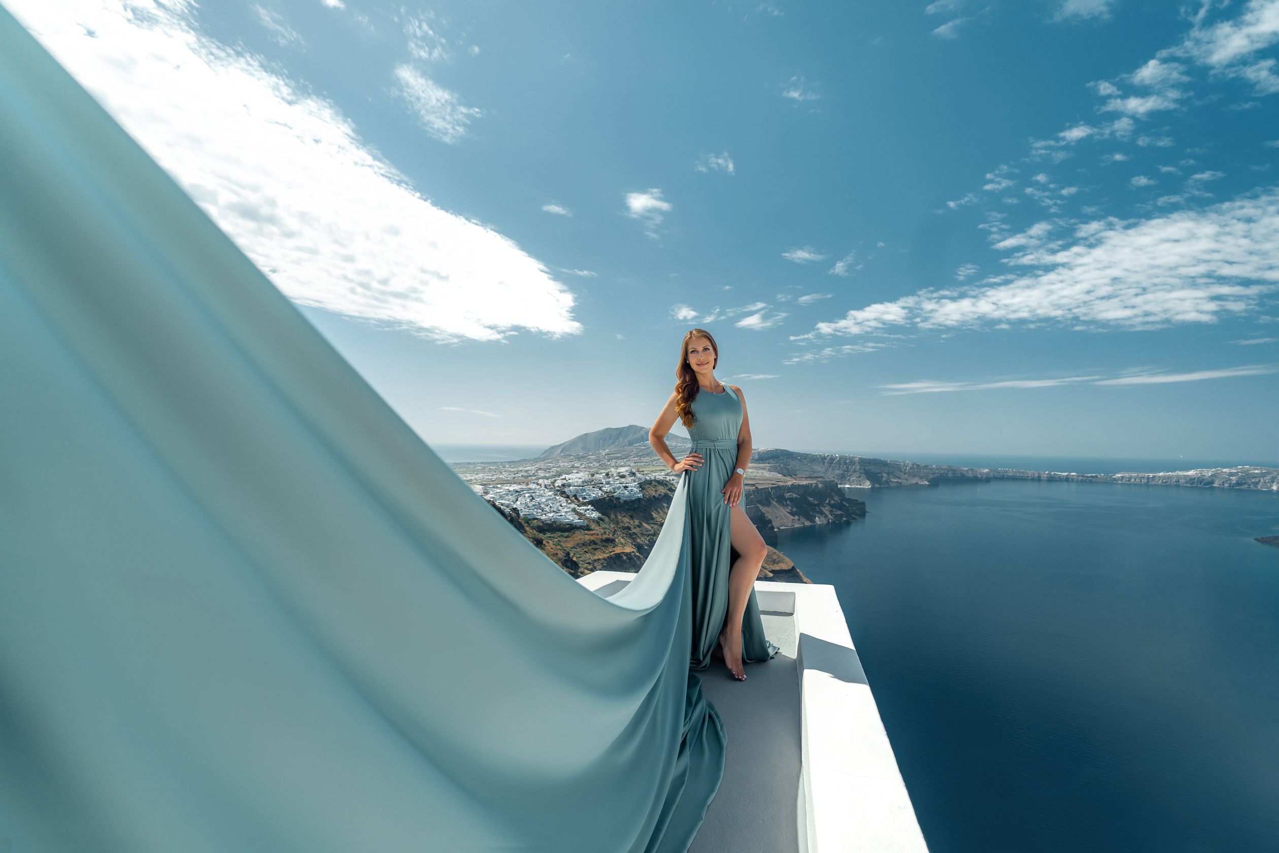 Veraman flying Santorini dress
