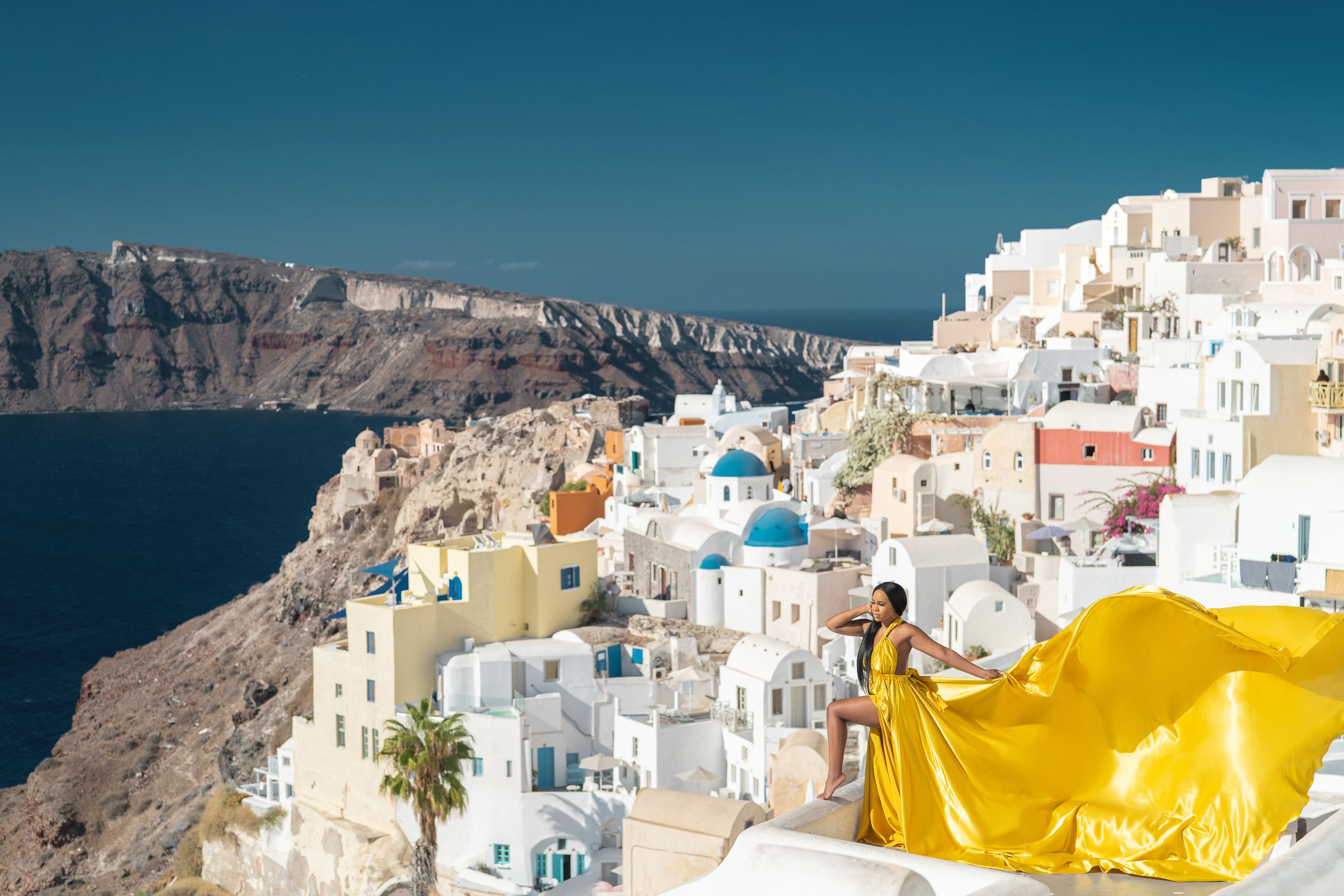 Santorini dress photo in Oia