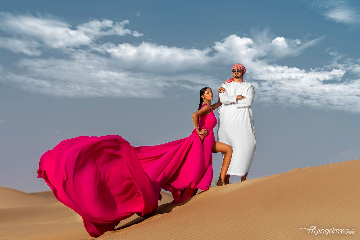 Celebrate love amidst the timeless beauty of the desert with our couple photoshoot. Embrace the serenity of golden sands as your backdrop.