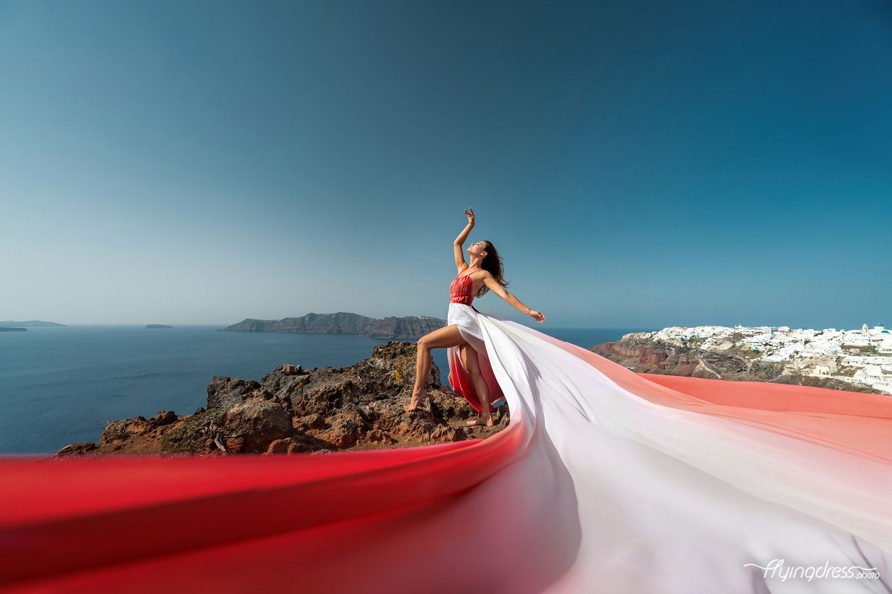 Santorini Dress photoshoot