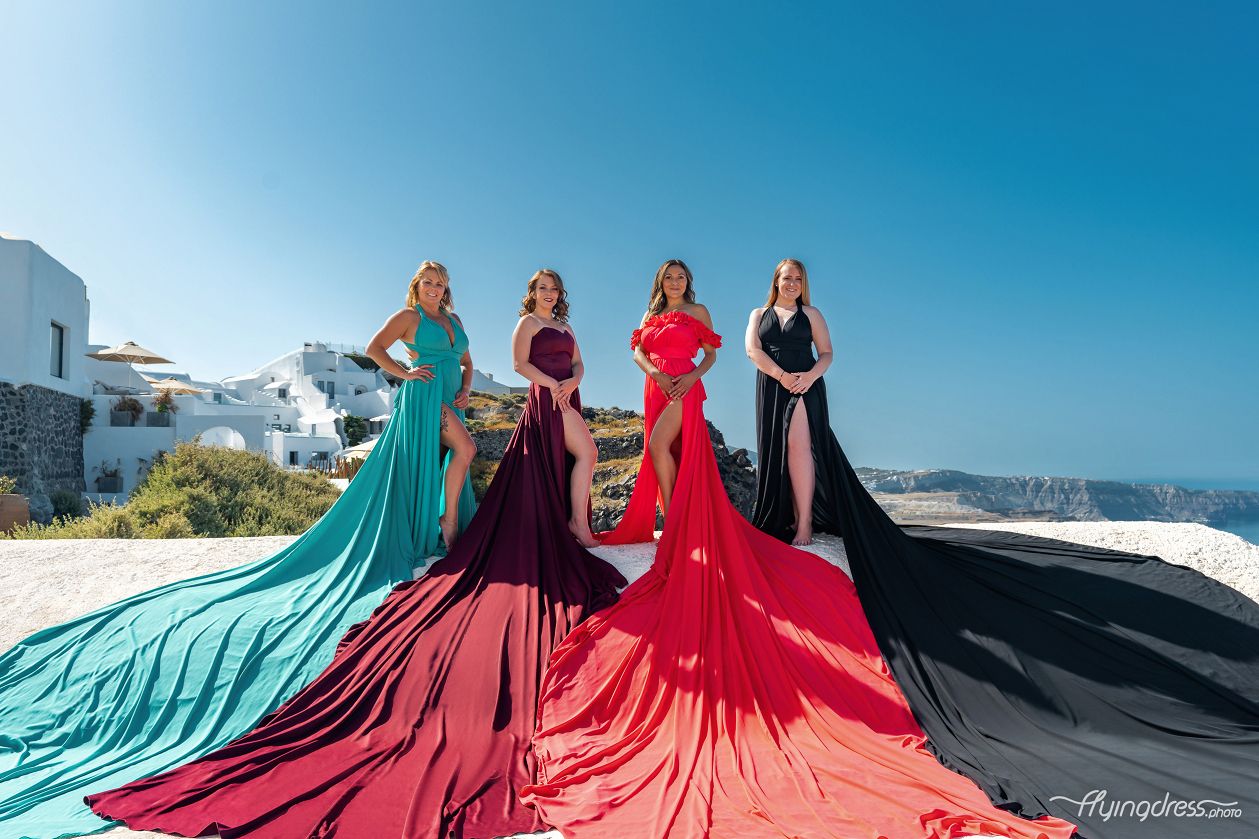 Santorini Dress Photoshoot